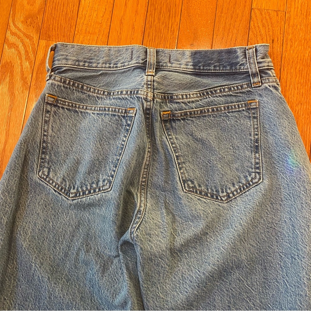 Abercrombie & Fitch the Ultra Barrel midrise jeans curve love size 24 regular - Picture 10 of 10